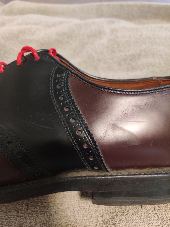 Allen Edmonds Shelton Oxfords 10.5 Mahogany-Brown/Black Dress Shoes main image 16